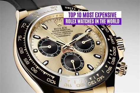 rolex highest price watch in world|the most expensive Rolex world.